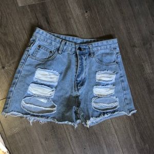 denim shorts